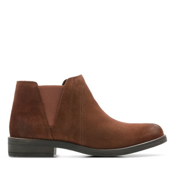 Clarks Womens Demi Beat Ankle Boots Brown | CA-6849537